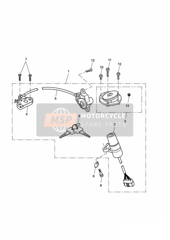 Ignition Switch Seat Lock