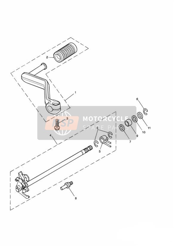 Schakelpedaal gt 210261