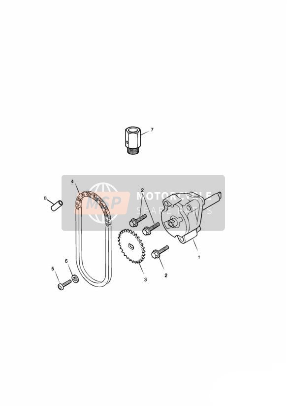 T1211000, Sleeve, Oil Jet, Piston, Triumph, 1