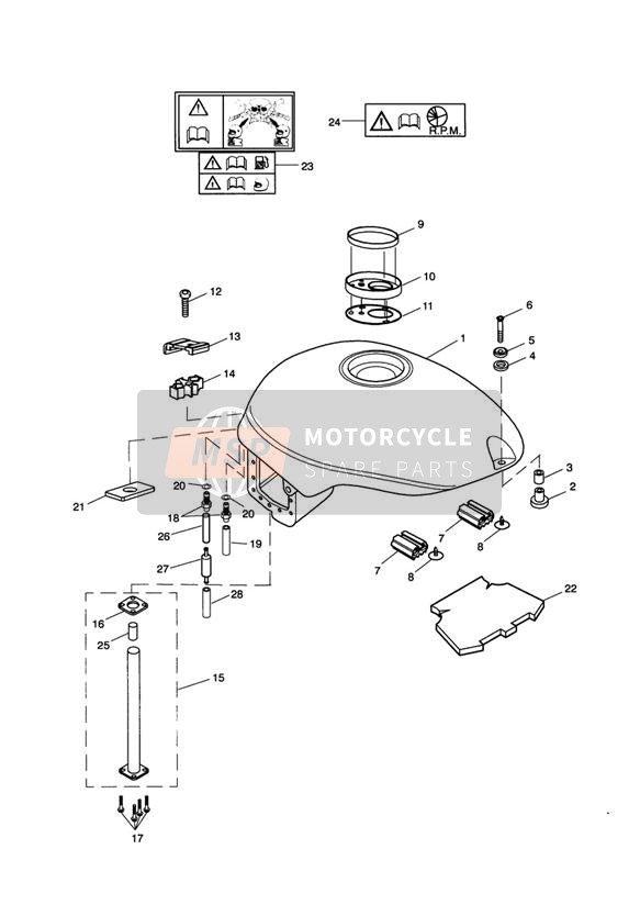 Brandstoftank en Fittings