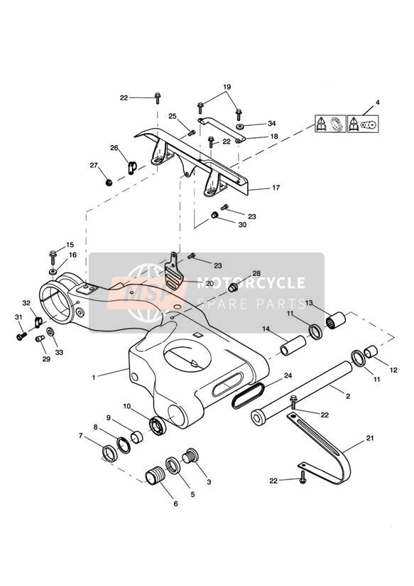 Swingarm Enkelzijdige Swingarm