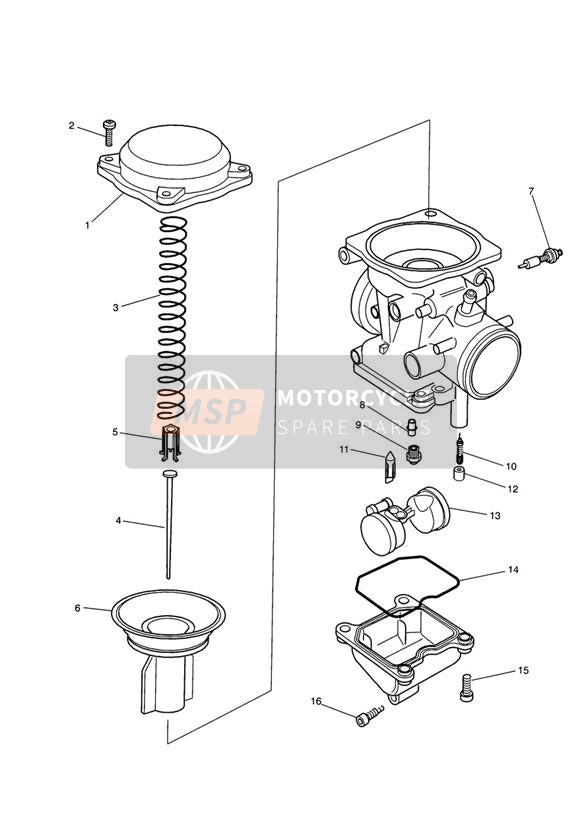 Pièces de carburateur assemblage de carburateur T1240670 62393
