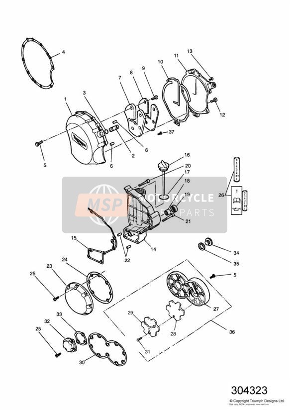 Coperture motore nero 4902