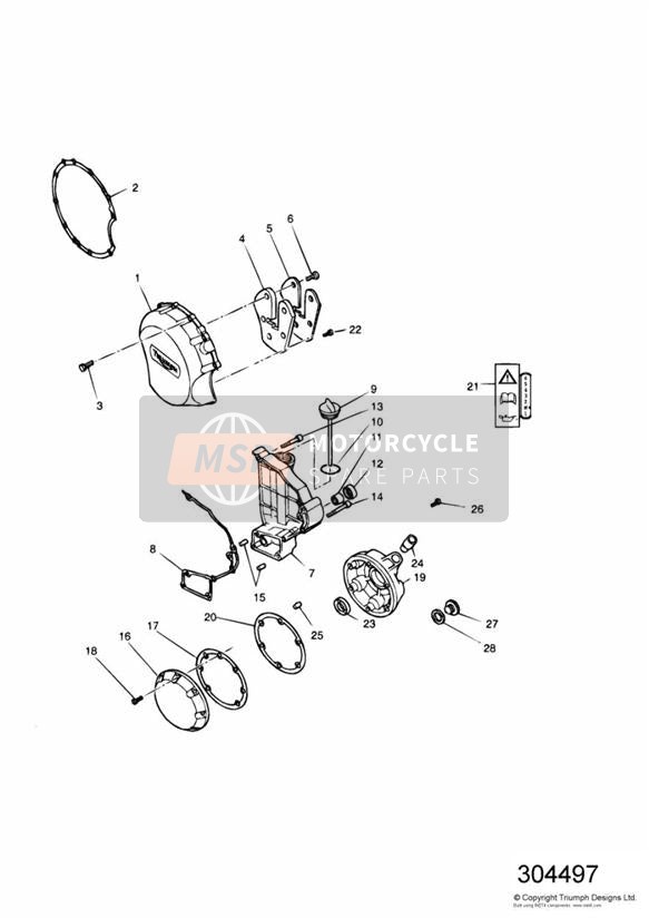 Couvertures du moteur pour 4 cylindres en gris