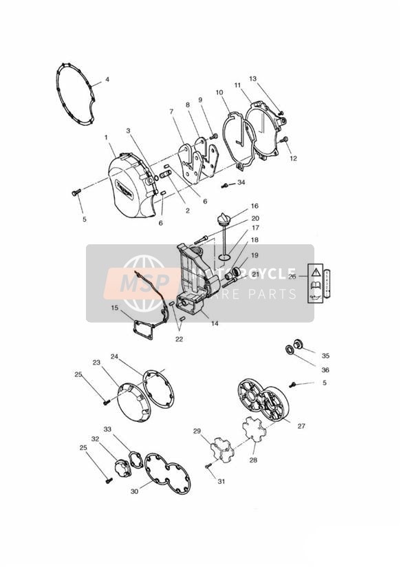 Couvertures de moteur 3 cylindres