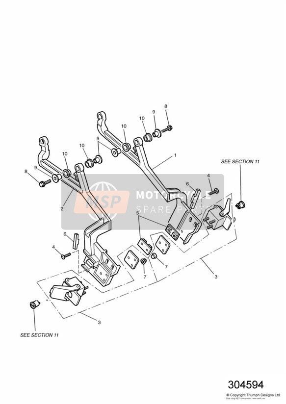 Rails de montage pour bagages 91279