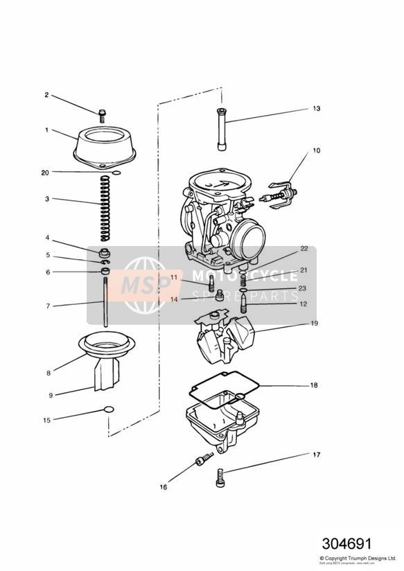 Vergaser Teile, 3-Zyl, Vergaserbaugr.T1240625