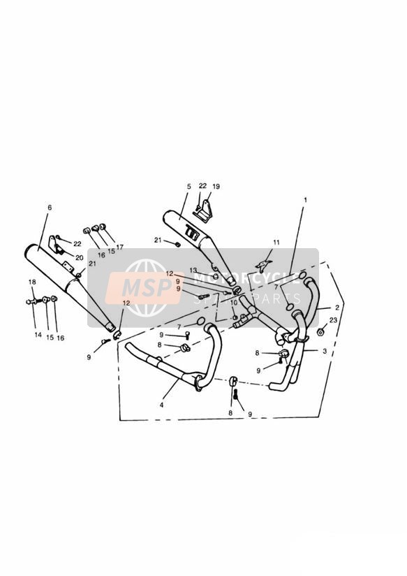 Auspuffanlage, 3-Zylinder-Motoren 4901
