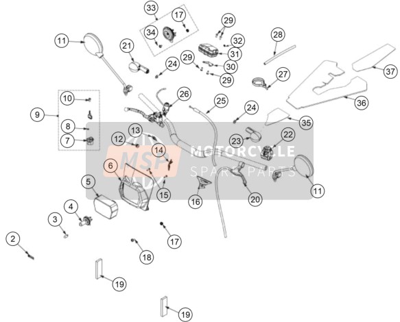 78003035100, Steering Lock, GasGas, 0