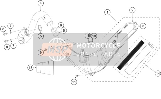 MT280244012, Gasket Exhaust, GasGas, 1
