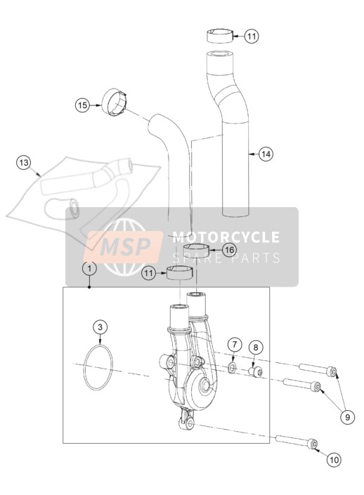 T0305040, Screw M5X40, GasGas, 1