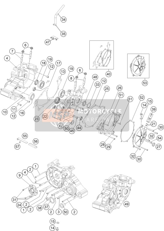 MT280344001, Engine Case Gasket, GasGas, 0