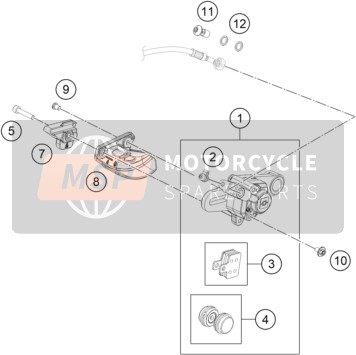 62113020100, Banjo Bolt M10X1X19.5, GasGas, 1