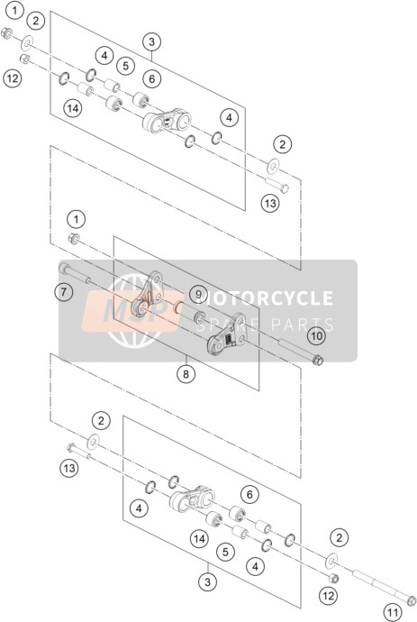 55530044000, Collar Nut M10-SW13 Znni, GasGas, 0