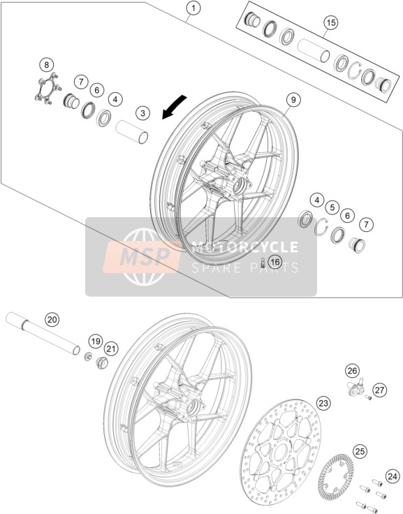 Roue avant