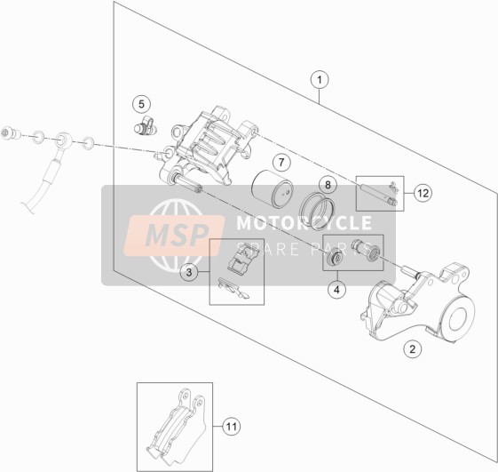 REAR BRAKE CALIPER