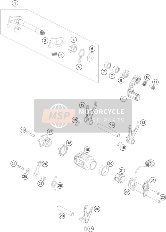 0984050143S, Cyl. Screw DIN6912 M5X14 8.8, GasGas, 1