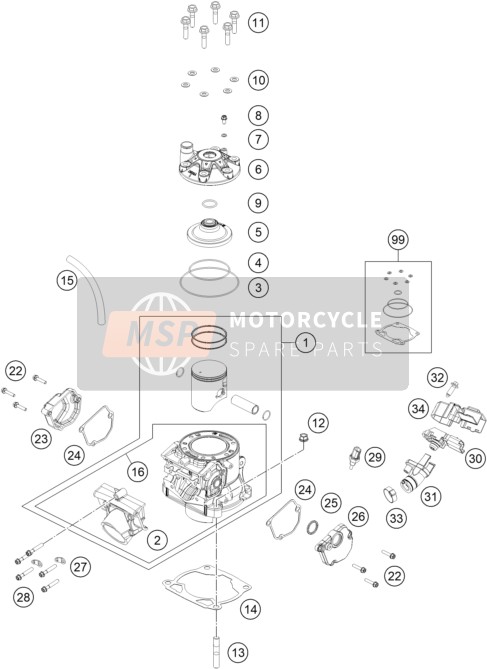 0025060106, Hh Collar Screw M6X10 TX30, GasGas, 2
