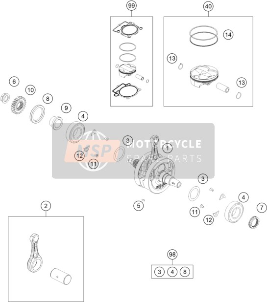 CRANKSHAFT/ PISTON