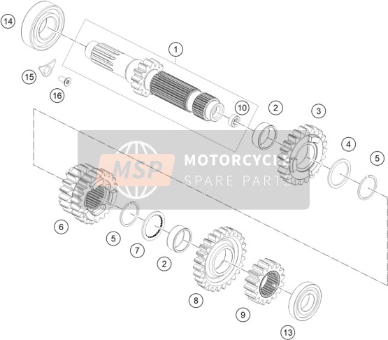 TRANSMISSION I - MAIN SHAFT