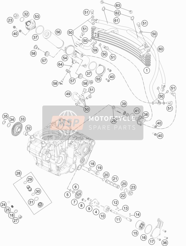 07700390261, O-RING 39,34X2,62, GasGas, 1