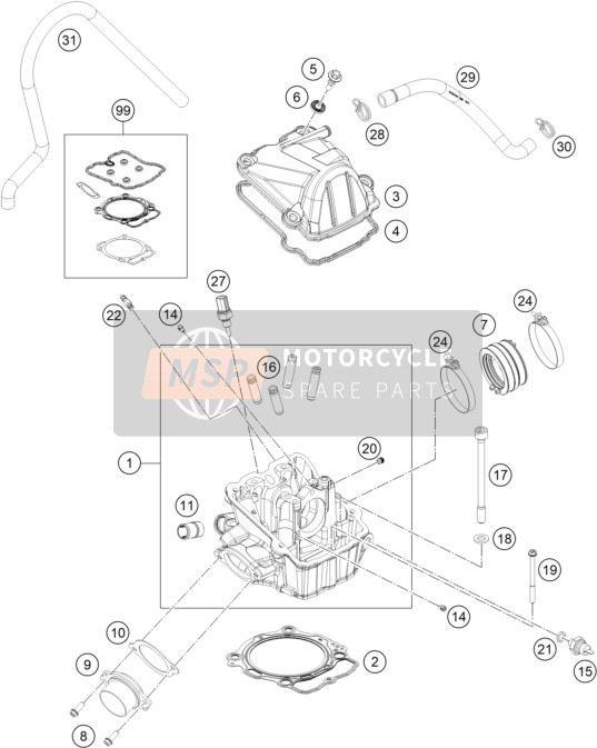 0025060706, Hh Collar Screw M6X70 TX30, GasGas, 0