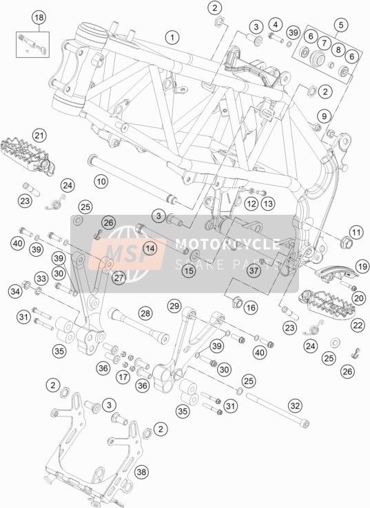78003035100, Steering Lock, GasGas, 2