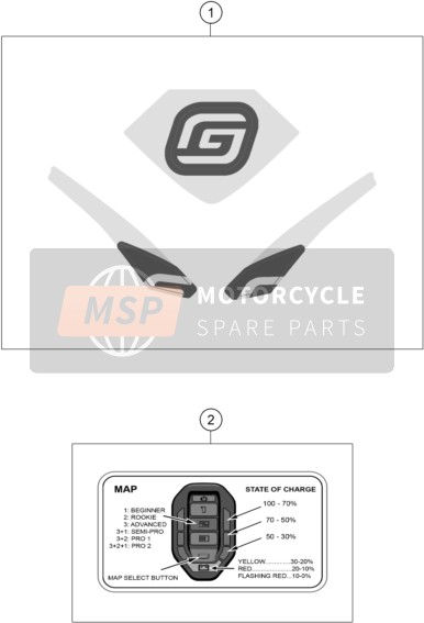 A54008099000, Graphics Kit Mc 50 / E 5? 2021, GasGas, 0