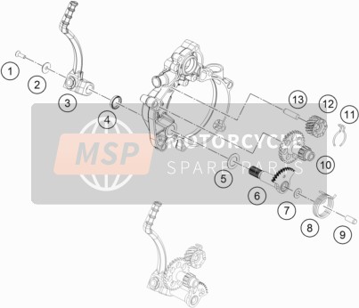 0325080200, Cylinder Stud DIN6325 8X20 M6, GasGas, 2