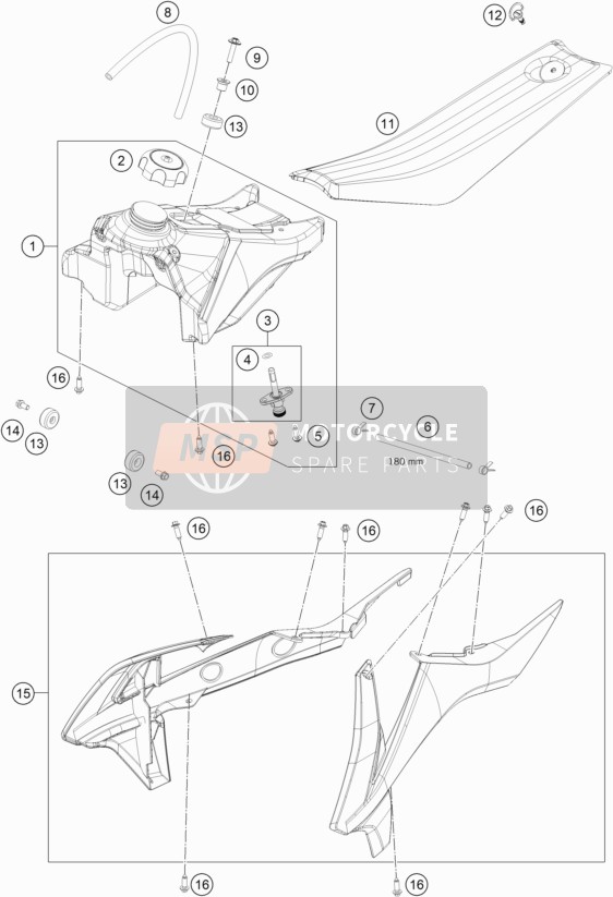 0025060126, Hh Collar Screw M6X12 TX30, GasGas, 0