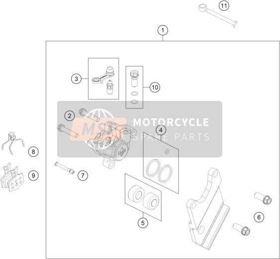 REAR BRAKE CALIPER