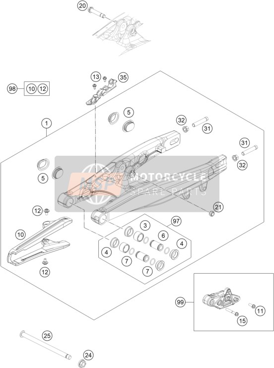 77204089000, Hh Collar Screw M10X52 WS13, GasGas, 1