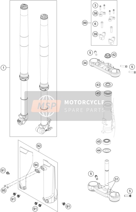 FRONT FORK/ TRIPLE CLAMP