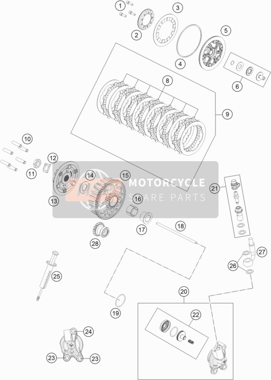 47232063000, 85CC. Clutch Hose, GasGas, 1