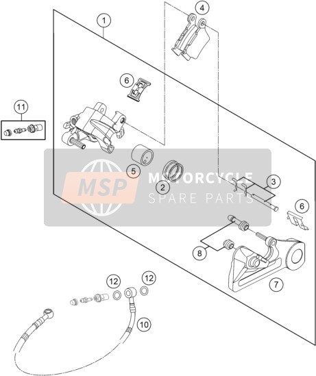 REAR BRAKE CALIPER
