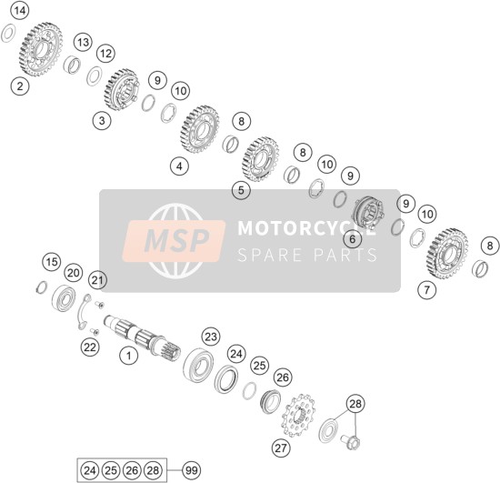 TRANSMISSION II - COUNTERSHAFT