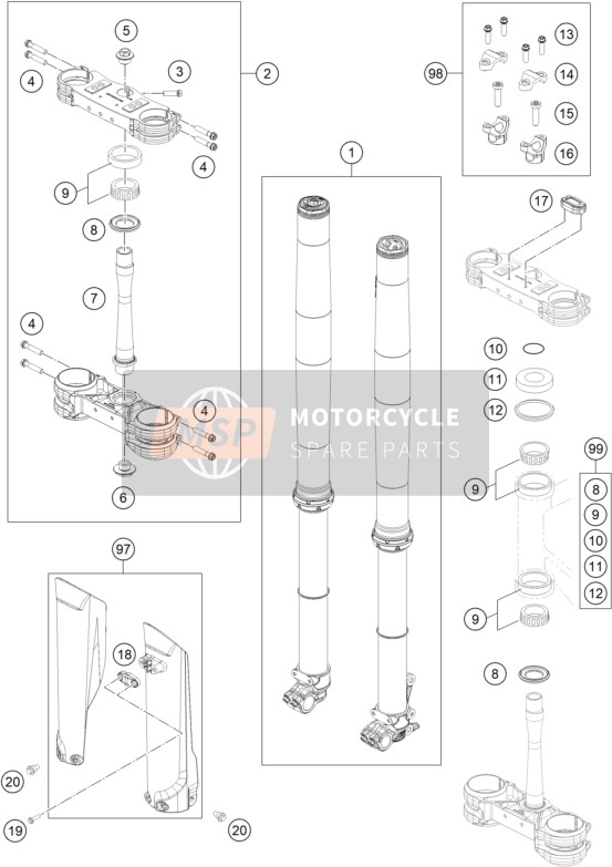 77701085100FB, Clamp For Brake Hose, GasGas, 1