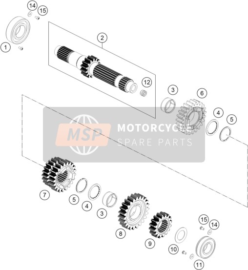 TRANSMISSION I - MAIN SHAFT
