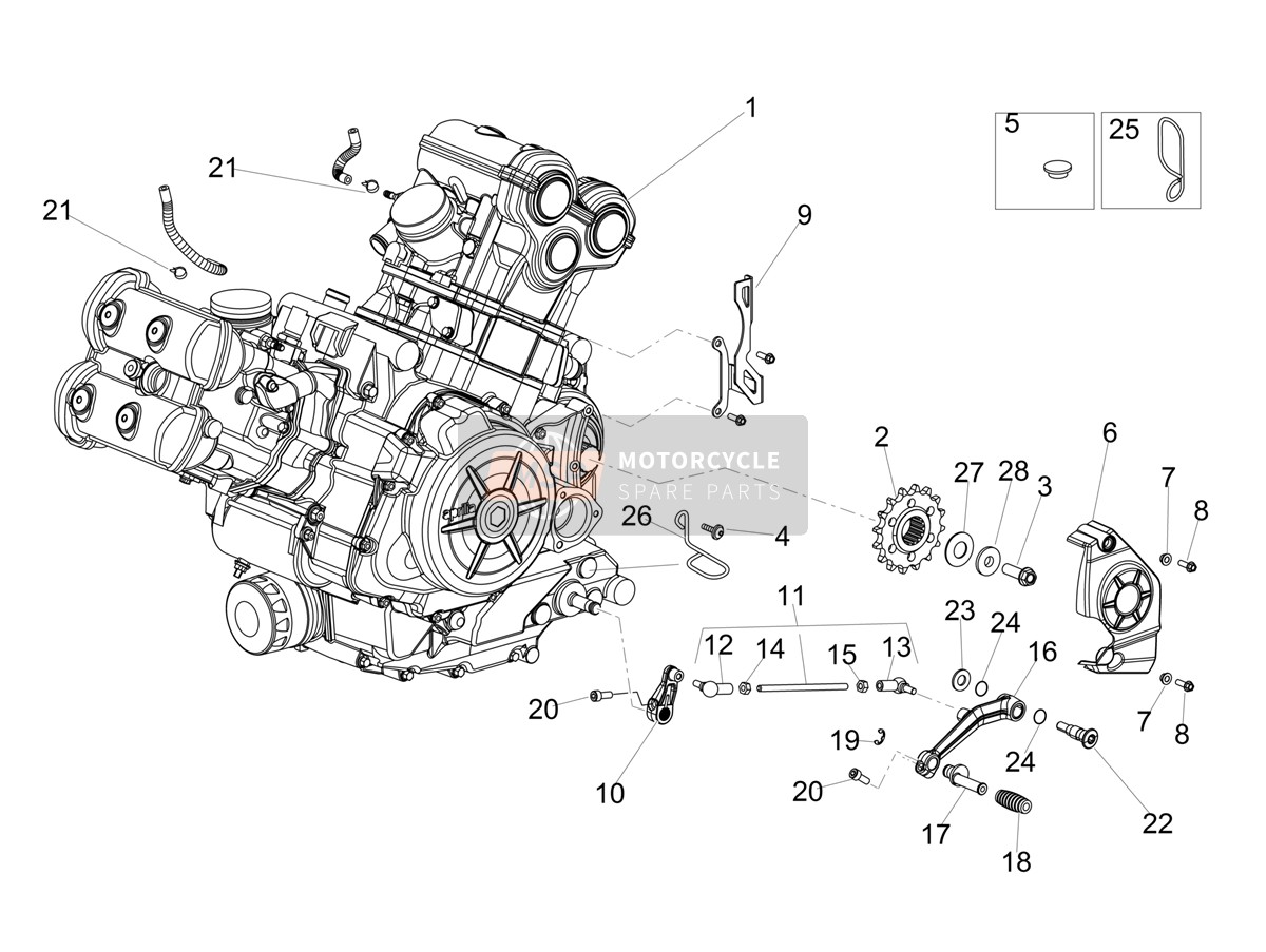 Moteur-Partie complète-Levier