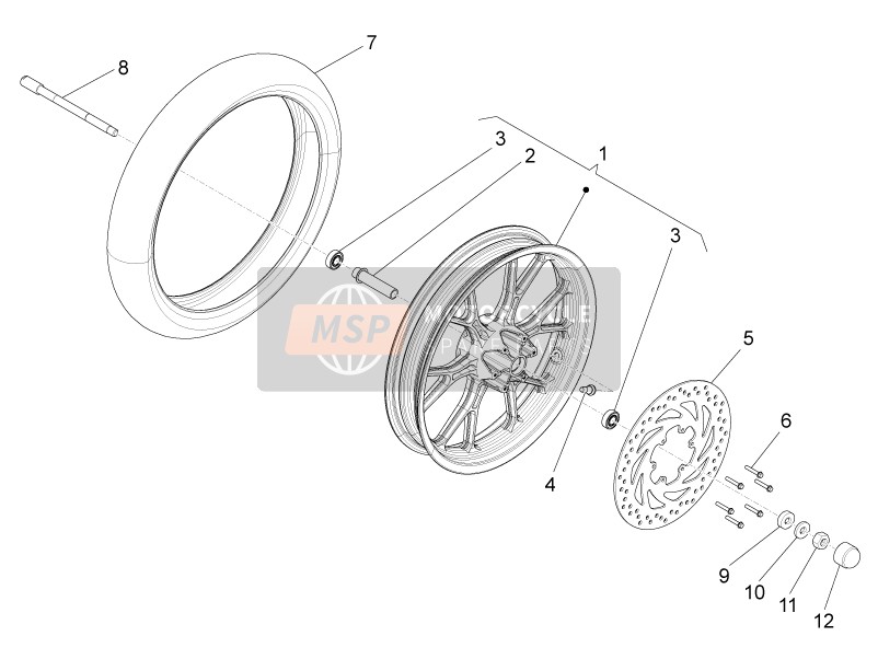 Roue avant