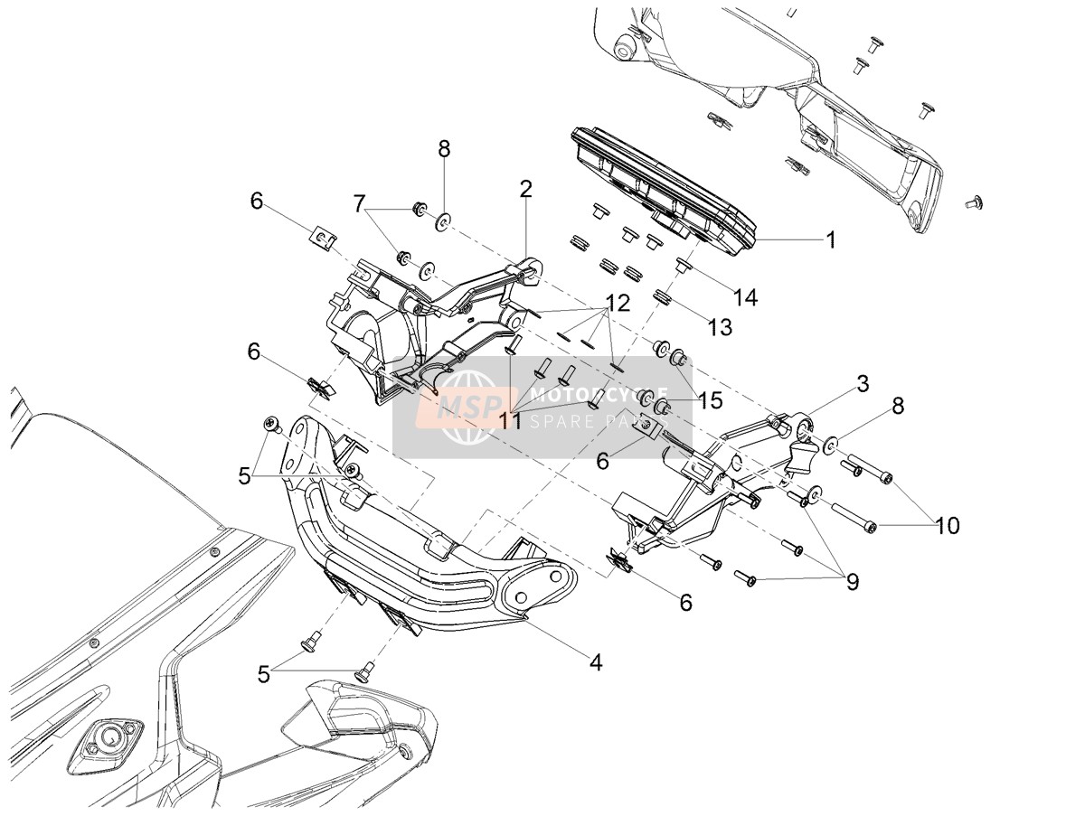 Aprilia RS 125 GP Replica 4T E5 ABS (EU) 2023 Instruments pour un 2023 Aprilia RS 125 GP Replica 4T E5 ABS (EU)