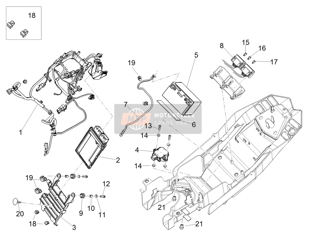 2D000579, LITHIUM-BATTERIE, Piaggio, 0