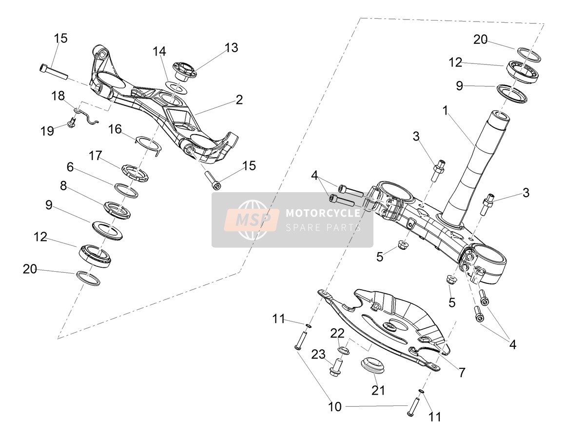 2B006618, Verschluss Unten Gabelbr, Piaggio, 0