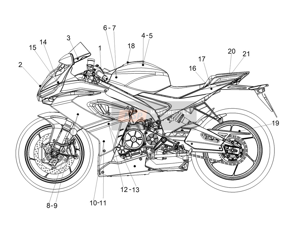 2H005692, Aufkleber Tank Re., Piaggio, 0