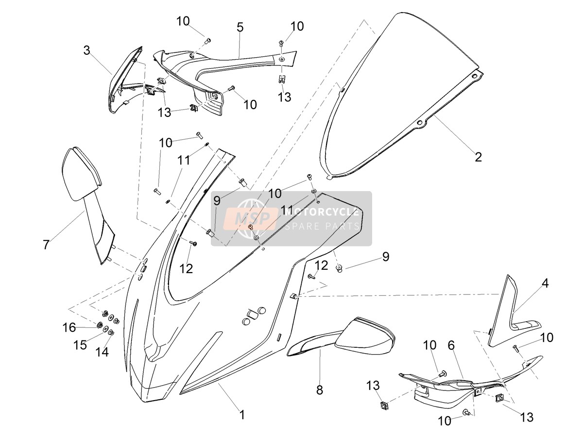 2B006518, Rh Rearview Mirror, Piaggio, 0