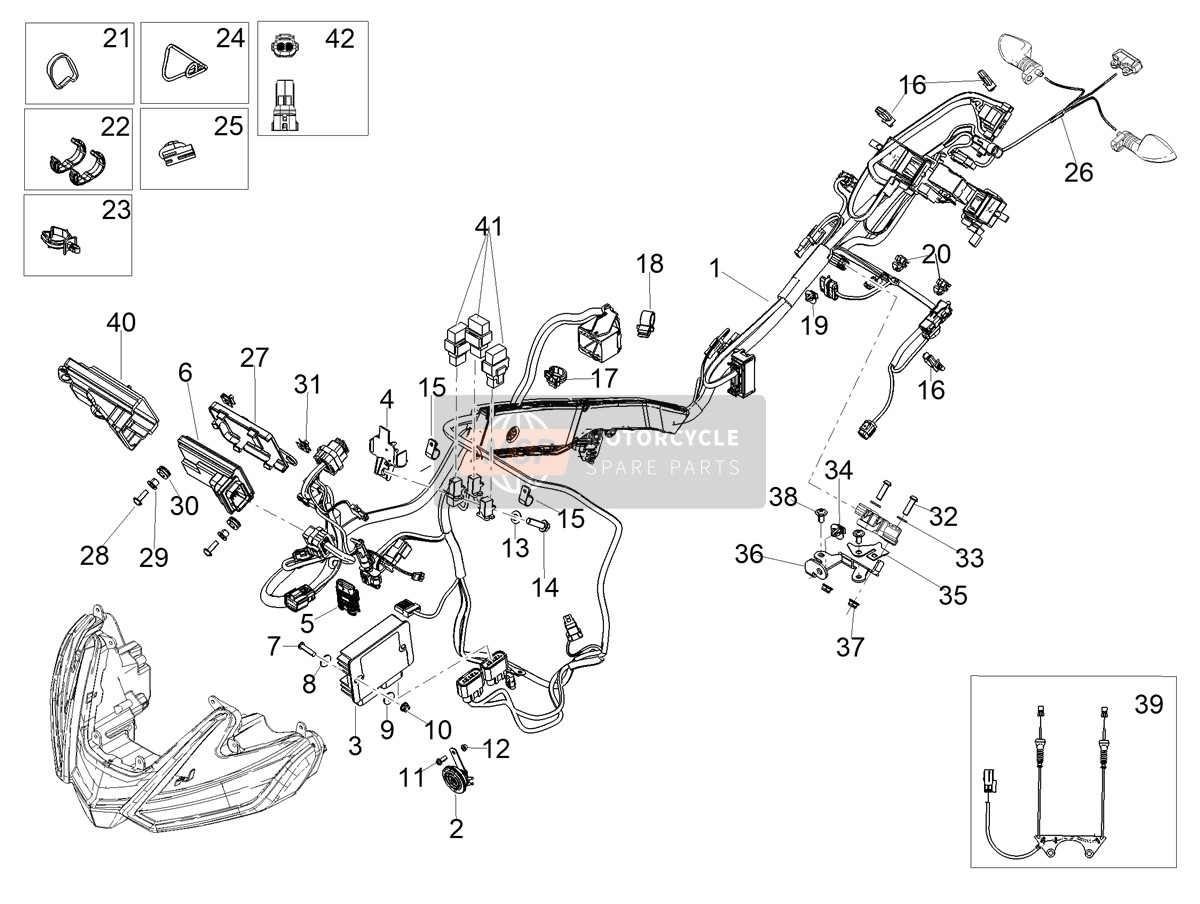 2B007807, Level Sensor Connector Bracket, Piaggio, 0