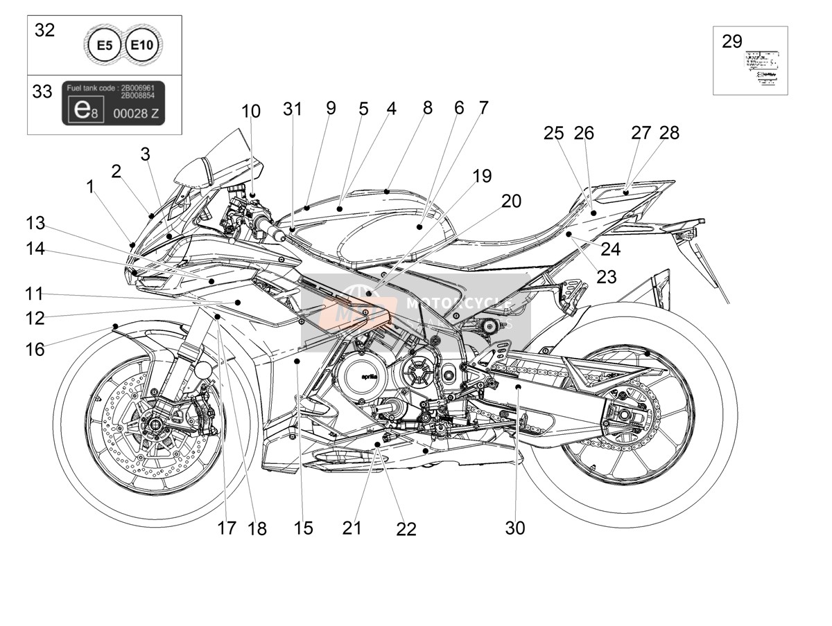 2B0059385, Décalco, Piaggio, 0