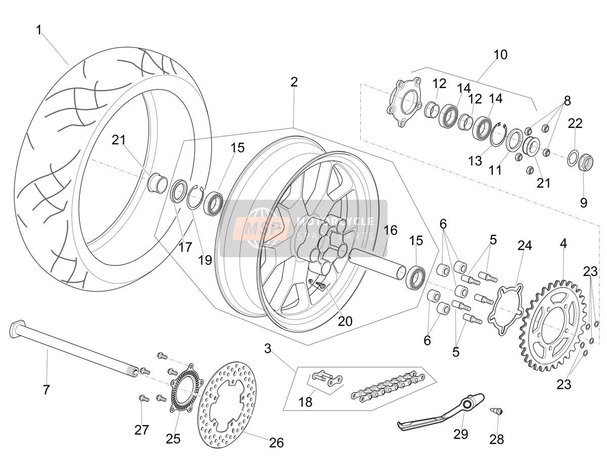 Rear wheel