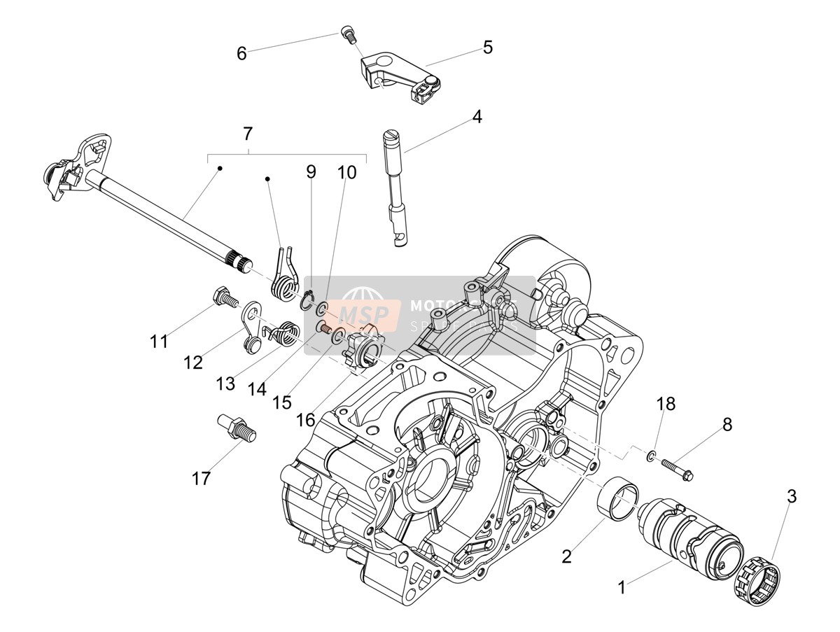 Gear box / Selector / Shift cam