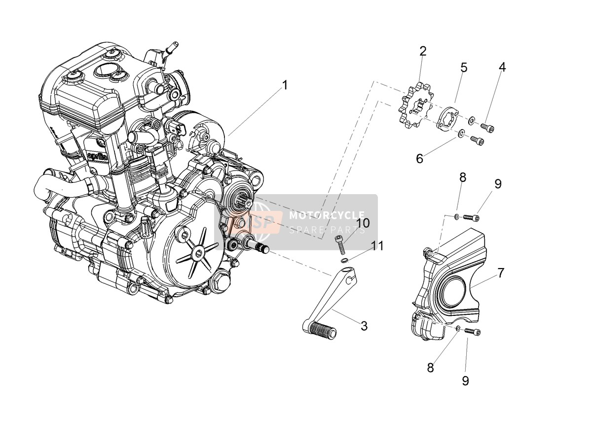 Moteur-Partie complète-Levier
